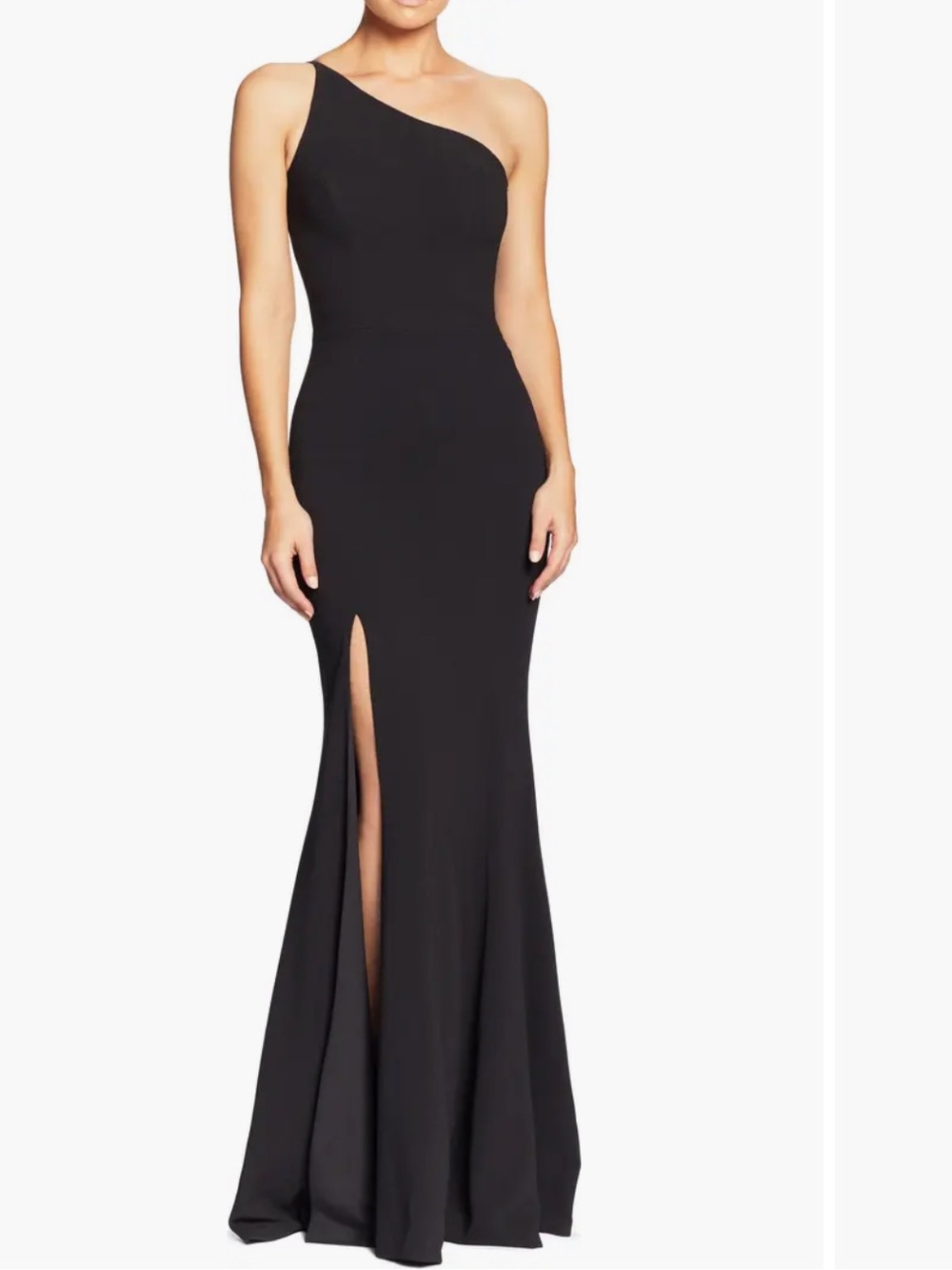 Dress the Population - Amy One Shoulder Crepe Gown